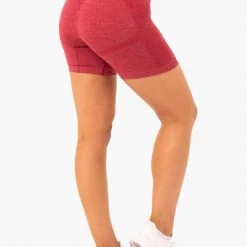 Ryderwear Seamless Staples Shorts - Cherry Red Marl