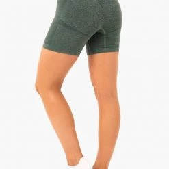 Ryderwear Seamless Staples Shorts - Forest Green Marl