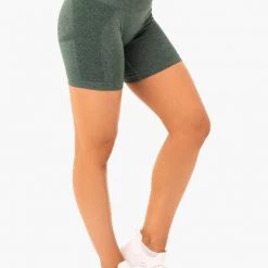 Ryderwear Seamless Staples Shorts - Forest Green Marl 7 Ryderwear Seamless Staples Shorts - Forest Green Marl