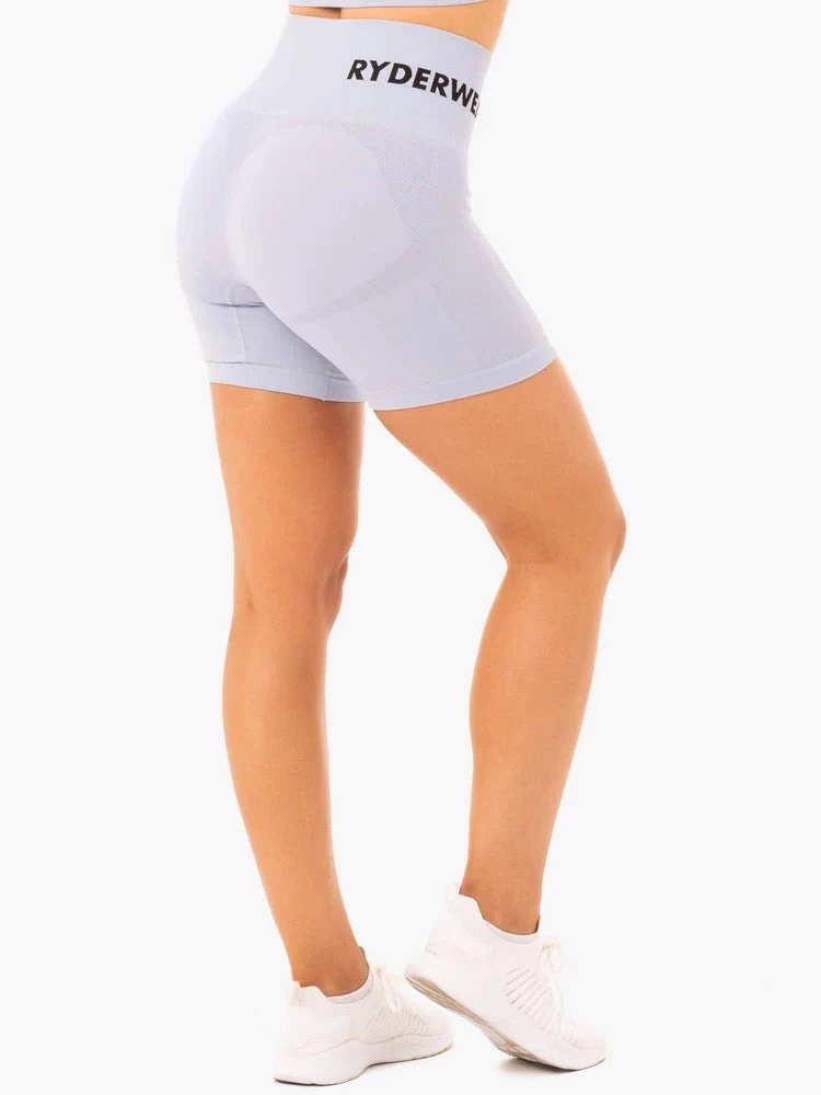 Ryderwear Seamless Staples Shorts - Lilac Marl 3 Ryderwear Seamless Staples Shorts - Lilac Marl