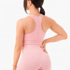 Ryderwear Seamless Staples Sports Bra - Baby Pink Marl
