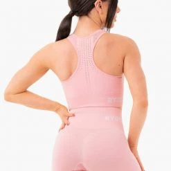 Ryderwear Seamless Staples Sports Bra - Baby Pink Marl