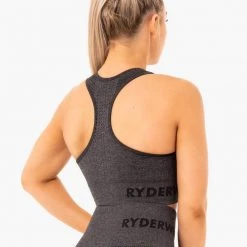 Ryderwear Seamless Staples Sports Bra - Charcoal Marl