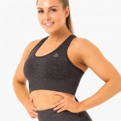 Ryderwear Seamless Staples Sports Bra - Charcoal Marl