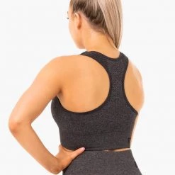 Ryderwear Seamless Staples Sports Bra - Charcoal Marl