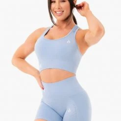 Ryderwear Seamless Staples Sports Bra - Denim Blue Marl