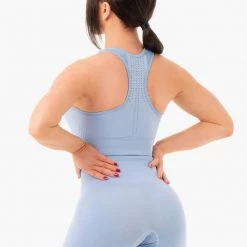 Ryderwear Seamless Staples Sports Bra - Denim Blue Marl