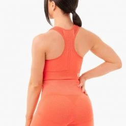 Ryderwear Seamless Staples Sports Bra - Orange Marl