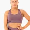 Ryderwear Seamless Staples Sports Bra - Purple Marl