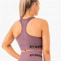 Ryderwear Seamless Staples Sports Bra - Purple Marl