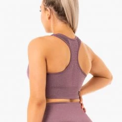 Ryderwear Seamless Staples Sports Bra - Purple Marl