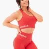 Ryderwear Seamless Staples Sports Bra - Red Marl