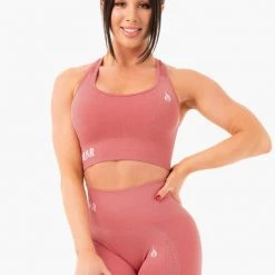 Ryderwear Seamless Staples Sports Bra - Rose Pink Marl