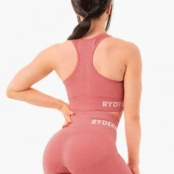 Ryderwear Seamless Staples Sports Bra - Rose Pink Marl