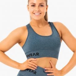 Ryderwear Seamless Staples Sports Bra - Teal Marl