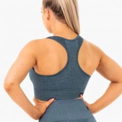 Ryderwear Seamless Staples Sports Bra - Teal Marl