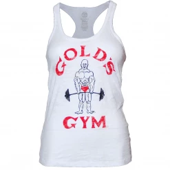 Gold's Gym Women's Burnout Tank - White