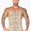Ryderwear Camo Stringer T-Back - Tan Camo