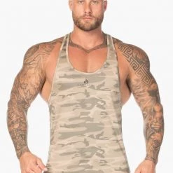 Ryderwear Camo Stringer T-Back - Tan Camo