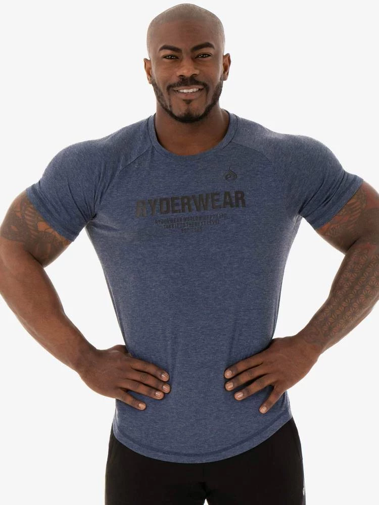 Ryderwear Focus T-Shirt - Navy Marl 1 Ryderwear Focus T-Shirt - Navy Marl