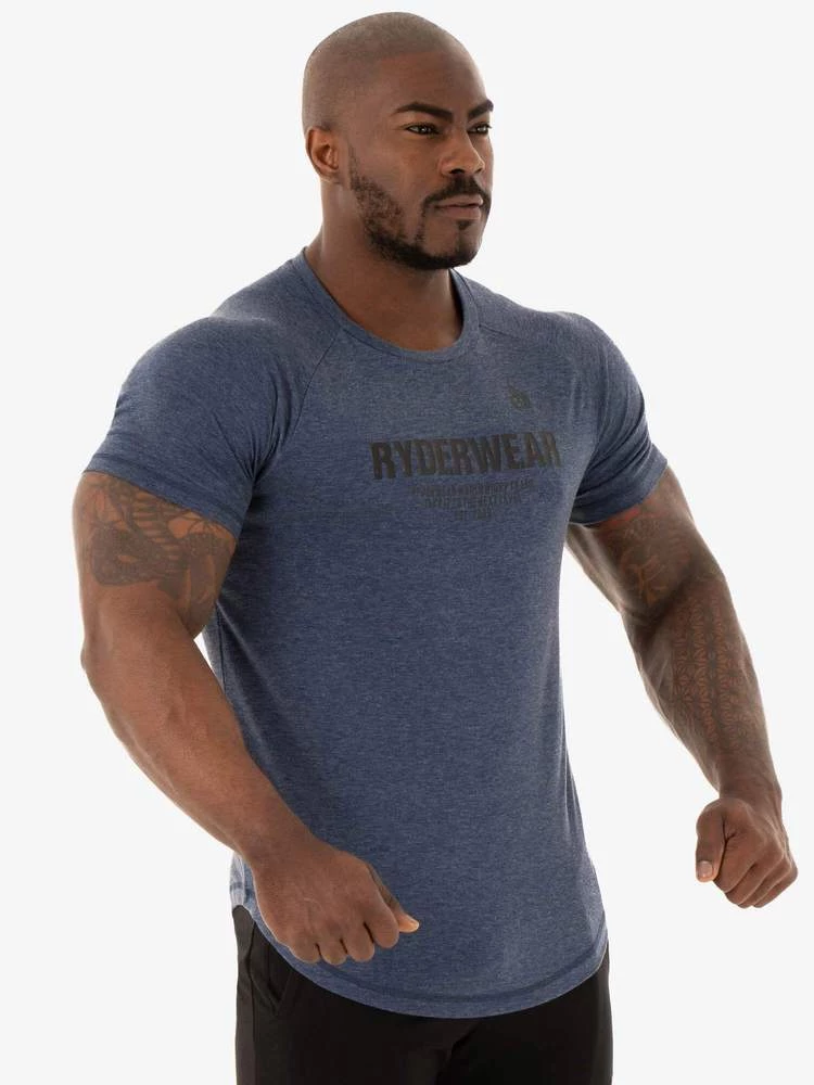 Ryderwear Focus T-Shirt - Navy Marl 4 Ryderwear Focus T-Shirt - Navy Marl