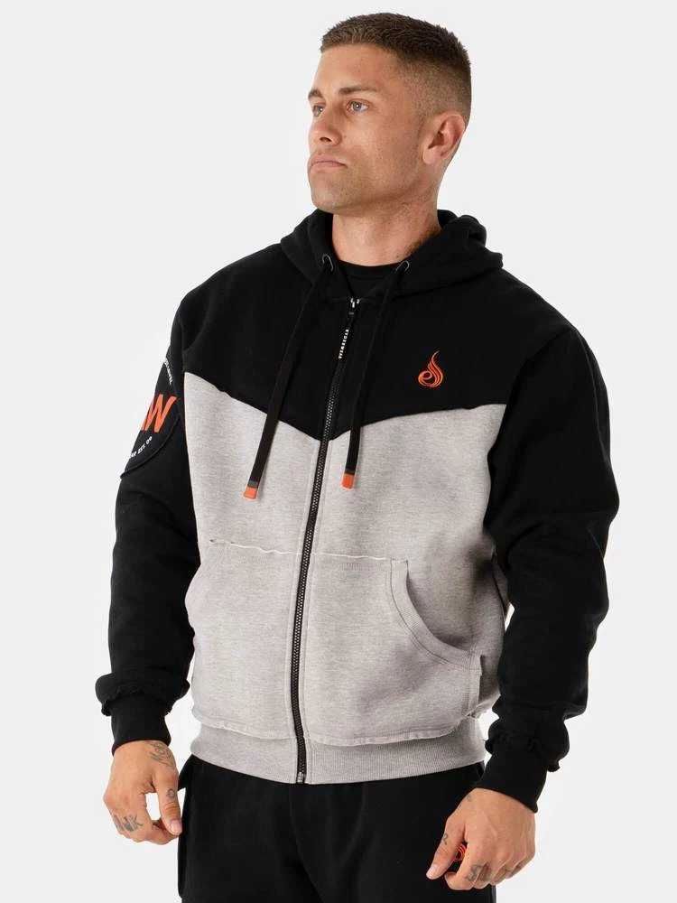 Ryderwear Utility Zip Up Hoodie - Grey