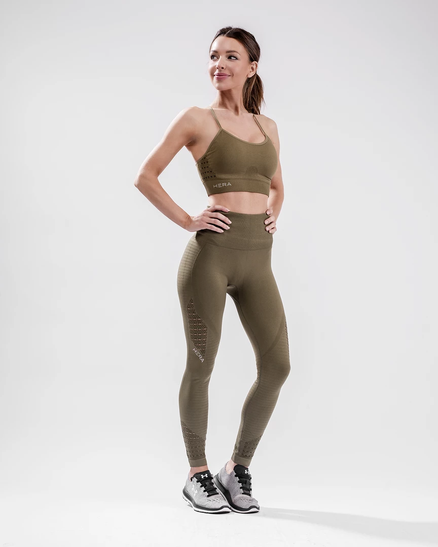HERA X HERO XO Seamless Leggings - Olive 3 HERA X HERO XO Seamless Leggings - Olive