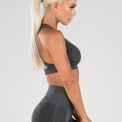 Ryderwear Seamless Sports Bra - Charcoal Marle 10 Ryderwear Seamless Sports Bra - Charcoal Marle