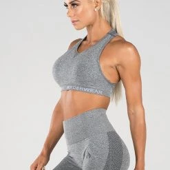 Ryderwear Seamless Sports Bra - Light Grey Marle
