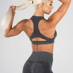 Ryderwear Seamless Sports Bra - Charcoal Marle 13 Ryderwear Seamless Sports Bra - Charcoal Marle