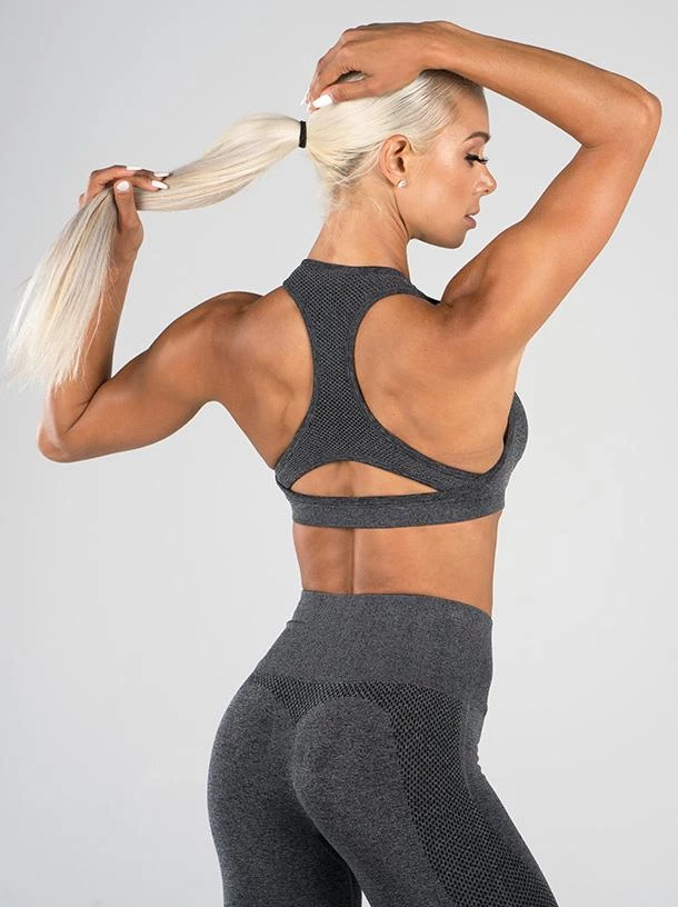 Ryderwear Seamless Sports Bra - Charcoal Marle 7 Ryderwear Seamless Sports Bra - Charcoal Marle