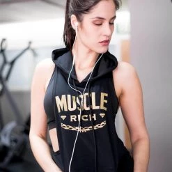 MuscleRich Exclusive Stringer Hoodie - Gold/Black 7 MuscleRich Exclusive Stringer Hoodie - Gold/Black